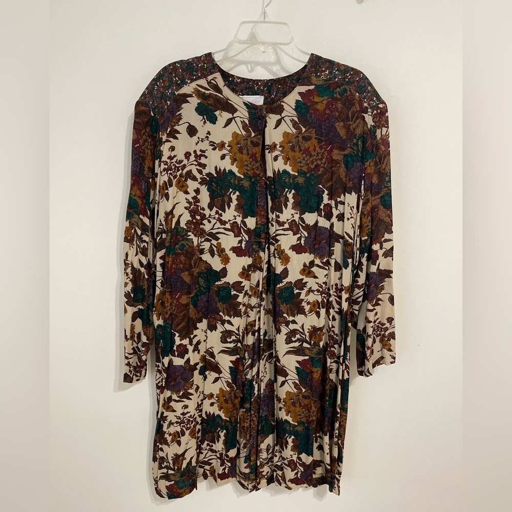 VTG Options Susan Burrowes Floral Cardigan